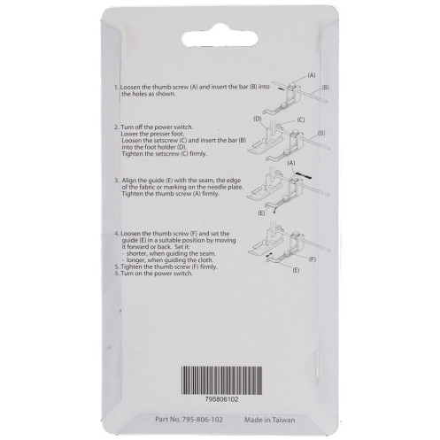 Ограничительная линейка на распошивалку JANOME 795806102 - Интернет-магазин 