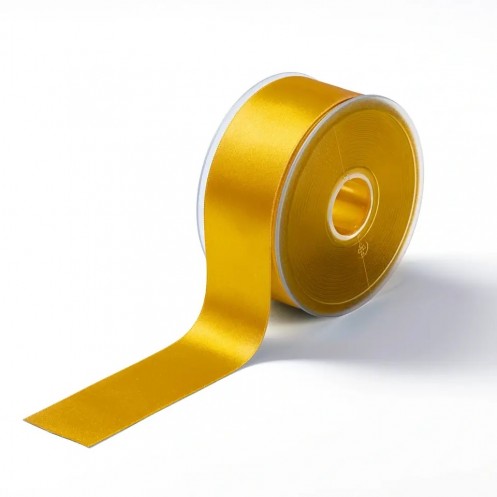 Атласна стрічка 38мм, жовта Gold-Zack 982832 (1м) - Інтернет-магазин