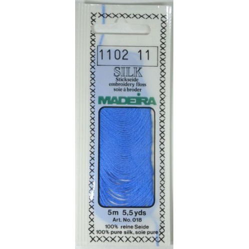 Нитки мулине из чистого шелка MADEIRA SILK 1102 - Интернет-магазин 