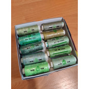 Набор ниток DORTAK зеленых тонов (10шт)