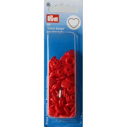 Кнопки "Color Snaps" червоні серця PRYM 393338 - Інтернет-магазин