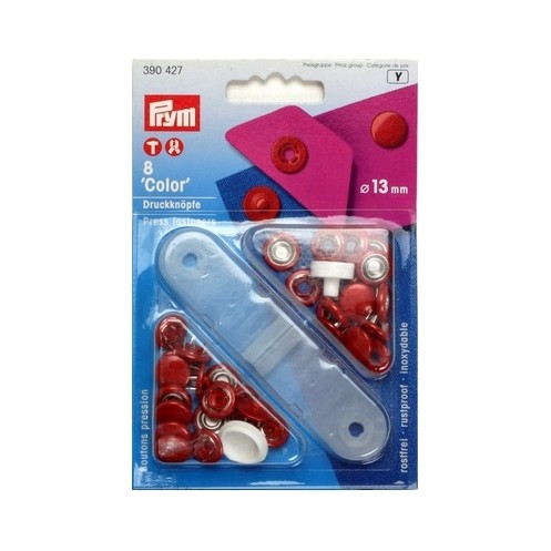 Кнопки "Колор" красные, 13 мм PRYM 390427 - Интернет-магазин 