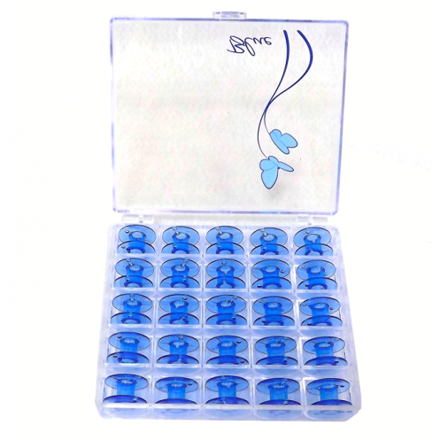 Коробка с 25 шпульками (голубые) JANOME 200277084 - Интернет-магазин 